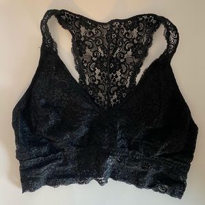 Soma Bralette Lace Plunge Racerback